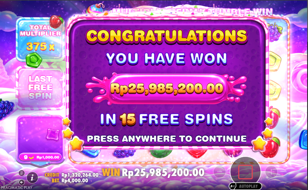 Sweet Bonanza 2500 Mudah Maxwin